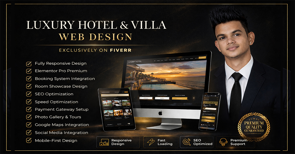 Premium Hotel & Villa Web Design